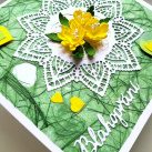 Přání s kvítky z Foamiranu