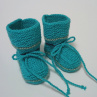 Pletené bačkůrky - 10 cm