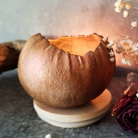 Betonová skořepina- struktura "metal.oranž.růž."