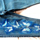 ručně malované džíny