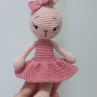 Háčkovaný zajíček - 26 cm