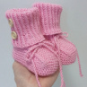 Pletené bačkůrky - 9 cm