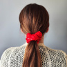 Dárková sada - 4 scrunchies L v červené
