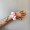 Dárková sada - 4 scrunchies L v růžové