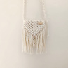 Macrame kabelka na mobil ecru