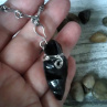 Pánský náhrdelník / amulet s Obsidiánem - elegantní šperk pro muže