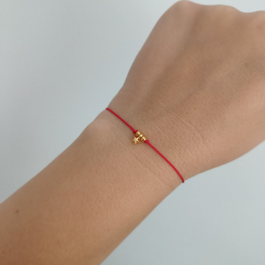 "Mini Star" náramek Luxury 24K Gold ed. - red