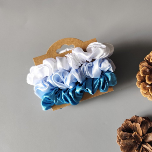 Scrunchie gumičky S na kartě - I.