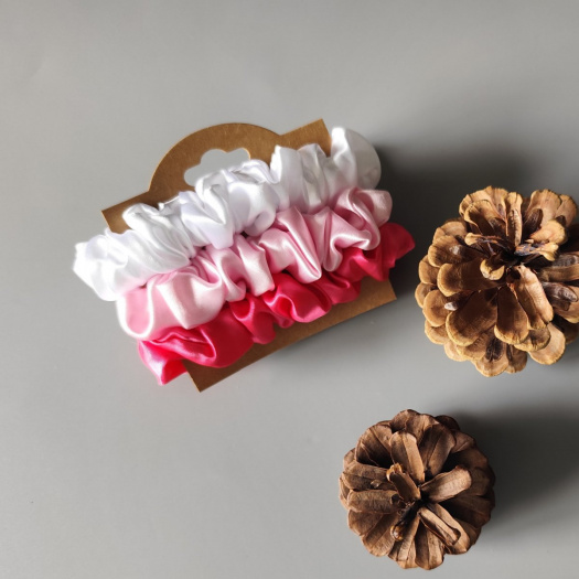 Scrunchie gumičky S na kartě - II.