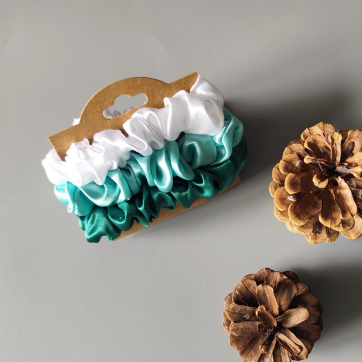 Scrunchie gumičky S na kartě - III.