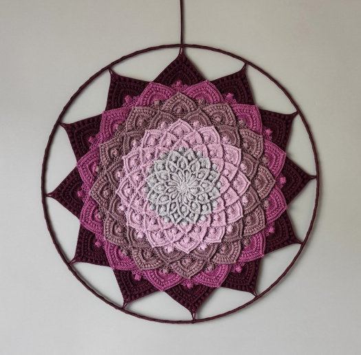 Mandala Lotosový květ - 3D - průměr 45 cm