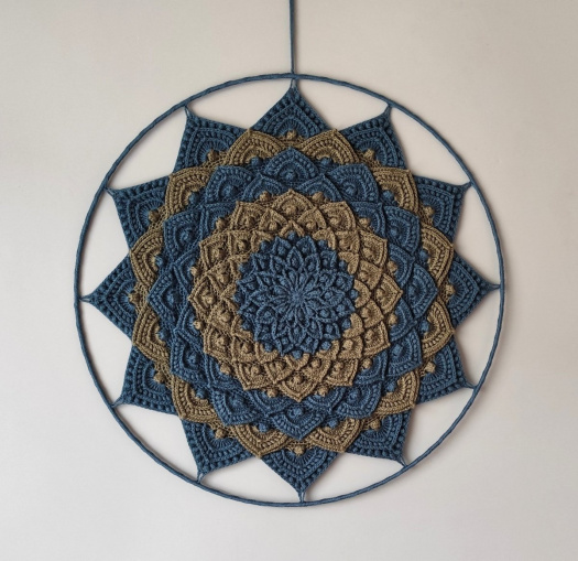 Mandala Lotosový květ - 3D - průměr 45 cm