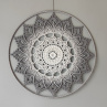 Mandala Šedá hvězda - průměr 45 cm