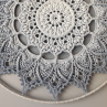 Mandala Šedá hvězda - průměr 40 cm