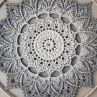 Mandala Šedá hvězda - průměr 40 cm