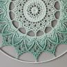 Mandala Zelená hvězda - průměr 60 cm