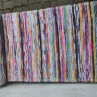 Ručně tkaný koberec pestrobarevný, 60x255 cm.