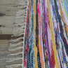 Ručně tkaný koberec pestrobarevný, 60x255 cm.