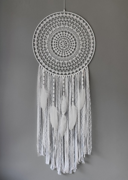 Lapač zlých snů Bílá holubice 40 x 110 cm