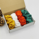 Dárková Vánoční sada - 4 scrunchies L