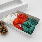 Dárková sada Vánoce - 6 scrunchies