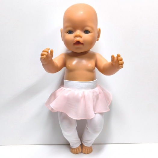 LEGÍNY SE SUKNI PRO PANENKU BABY BORN 40 až 43 cm
