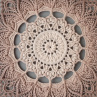 Mandala Béžová hvězda - průměr 45 cm