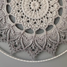Mandala Béžově šedá hvězda - průměr 45 cm