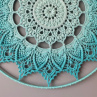 Mandala Tyrkysová hvězda - průměr 45 cm