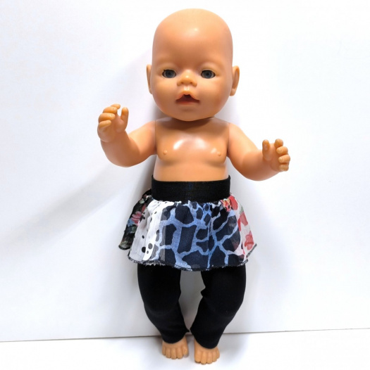 LEGÍNY SE SUKNI PRO PANENKU BABY BORN 40 až 43 cm