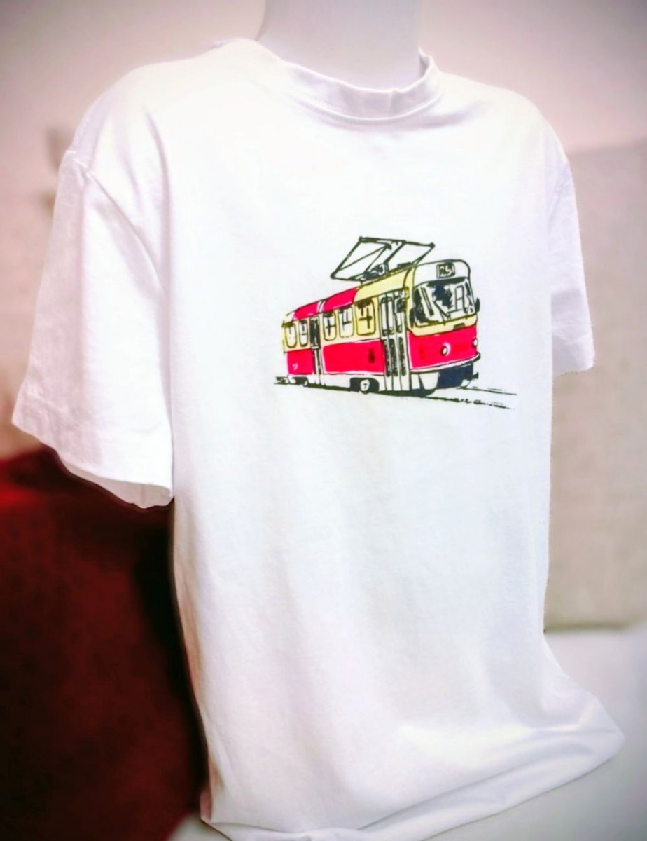 Chlapecké tričko s tramvají