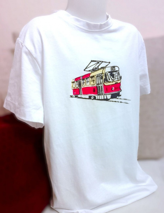 Chlapecké tričko s tramvají
