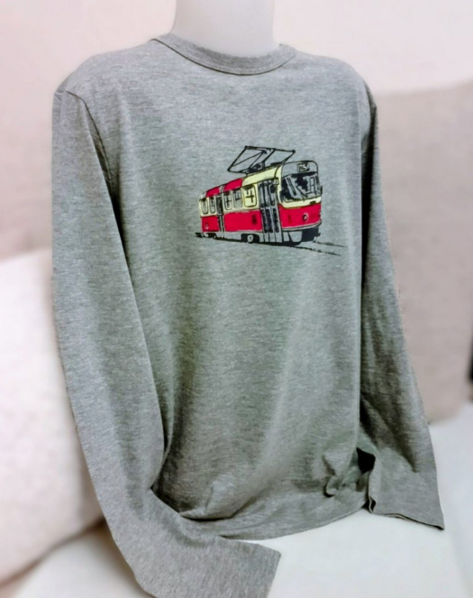 Chlapecké triko s tramvají