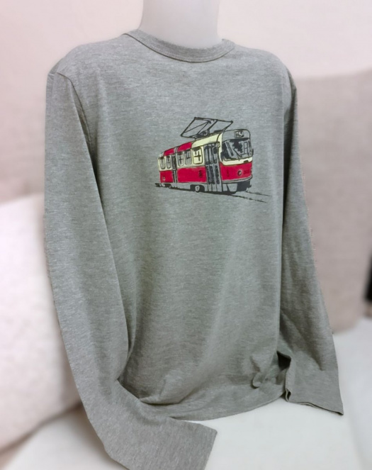 Chlapecké triko s tramvají