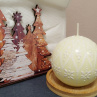 Svíčka ručně zdobená