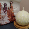 Svíčka ručně zdobená