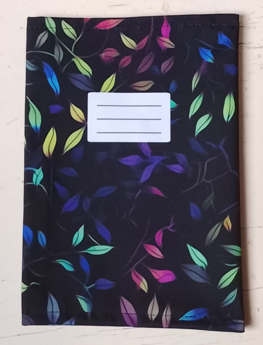 Látkový obal na sešit A5 barevné listí 