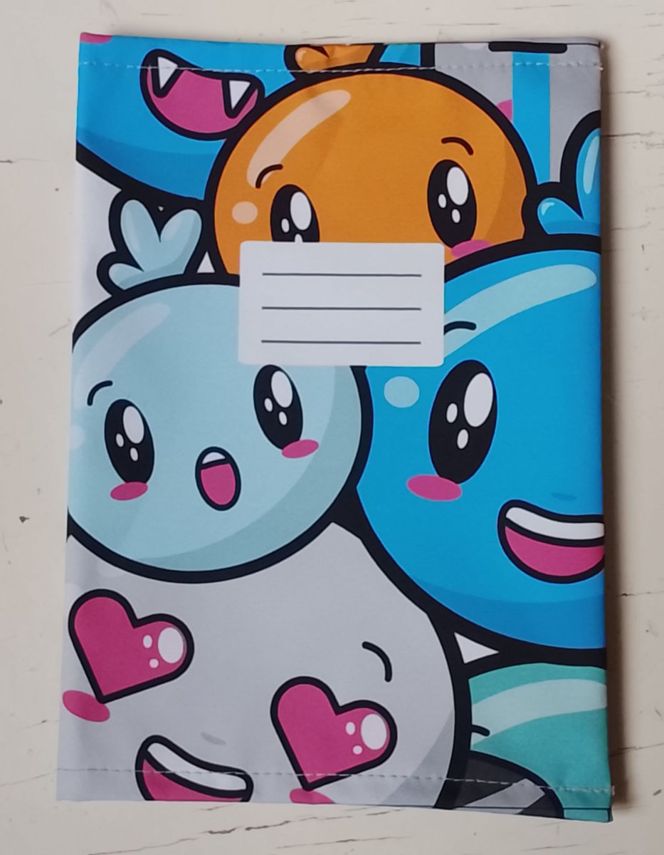 Látkový obal na sešit A5 smajlík 