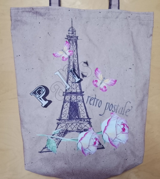 Nákupní taška prodloužená ucha Paříž 