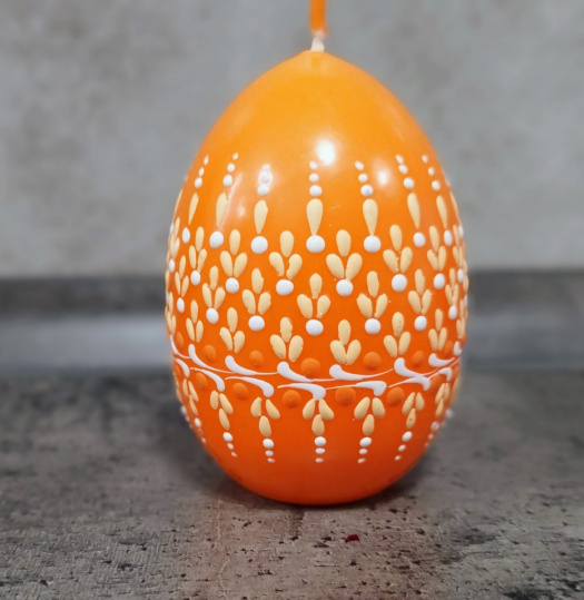 Svíčka ručně zdobená