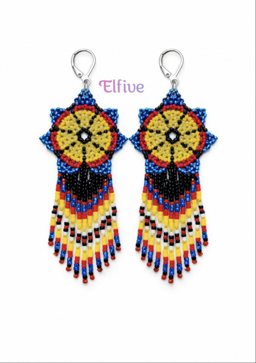 Náušnice "květinový motiv"