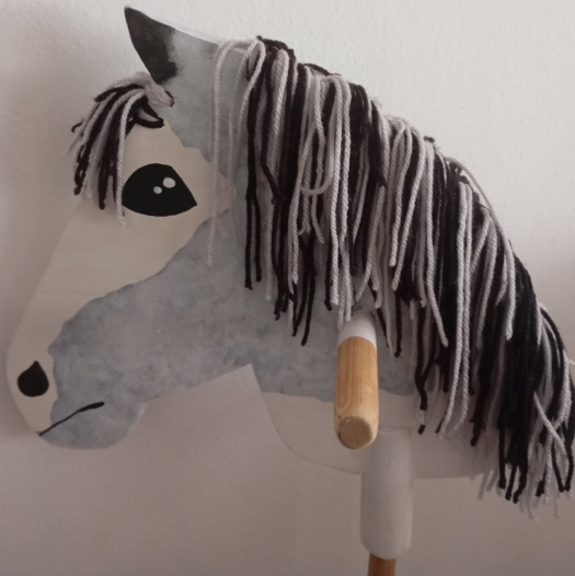 Hobby horse dřevěný, koník na tyči 