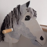 Hobby horse dřevěný, koník na tyči 