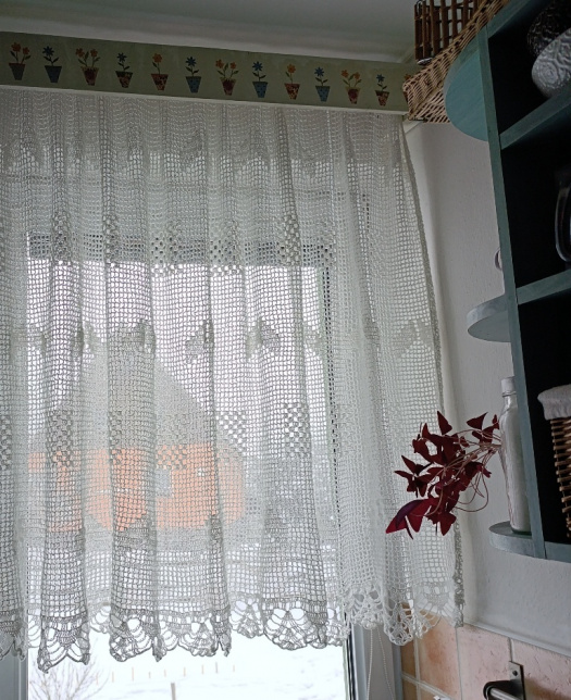 záclonka - šachovnice