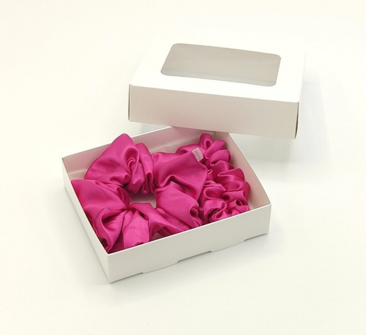 Sada dvou fuchsiových gumiček L-klasik a S