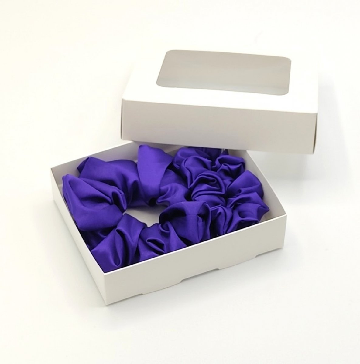 Sada dvou tmavě fialových gumiček L-klasik a S