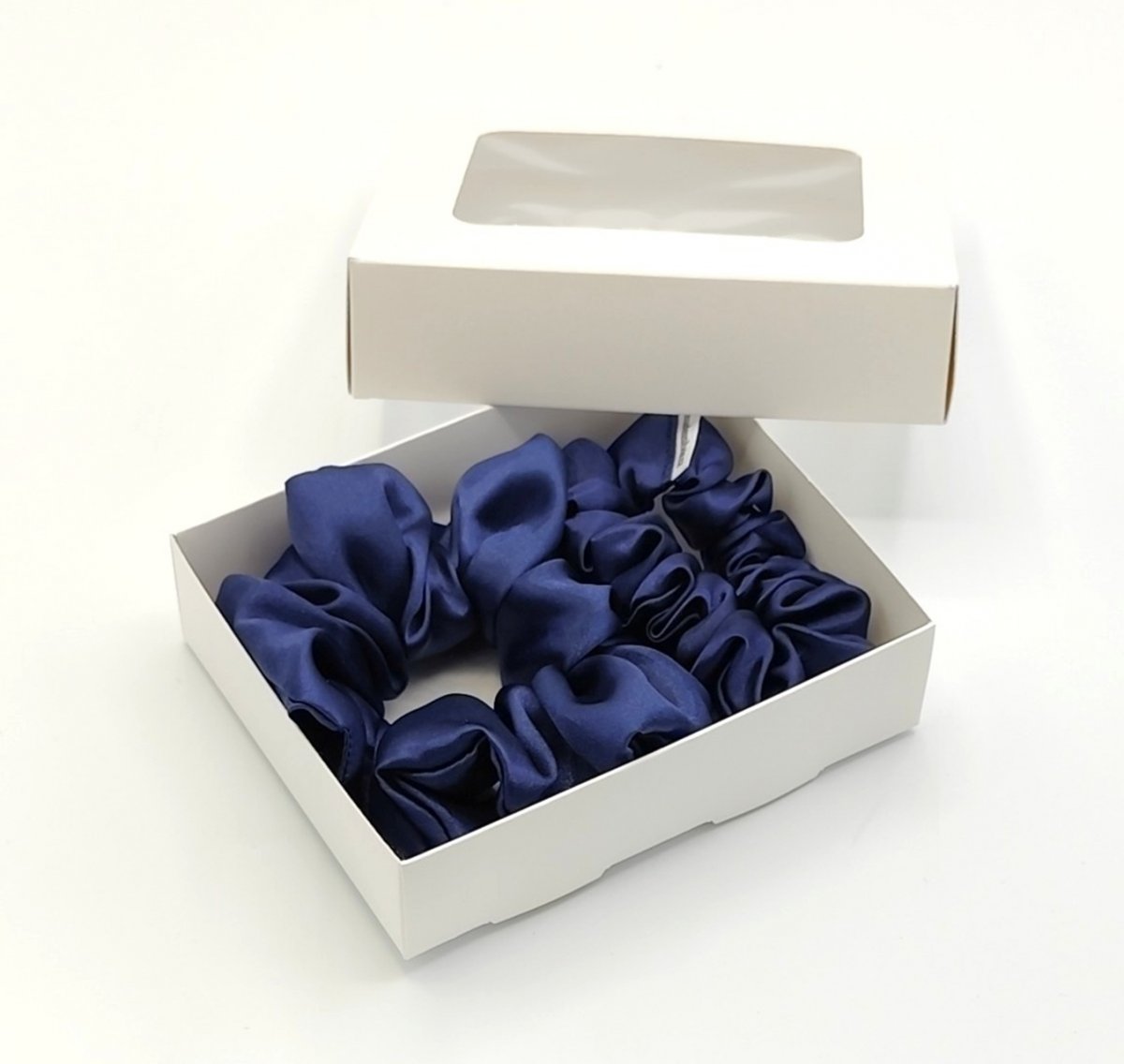 Sada dvou temně modrých gumiček L-klasik a S