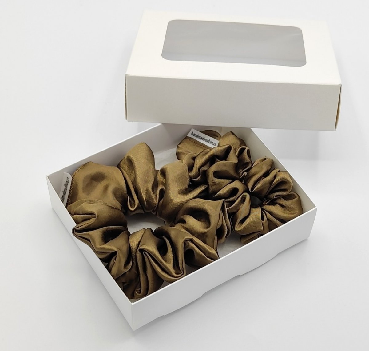 Sada dvou tmavý camel gumiček L-klasik a S