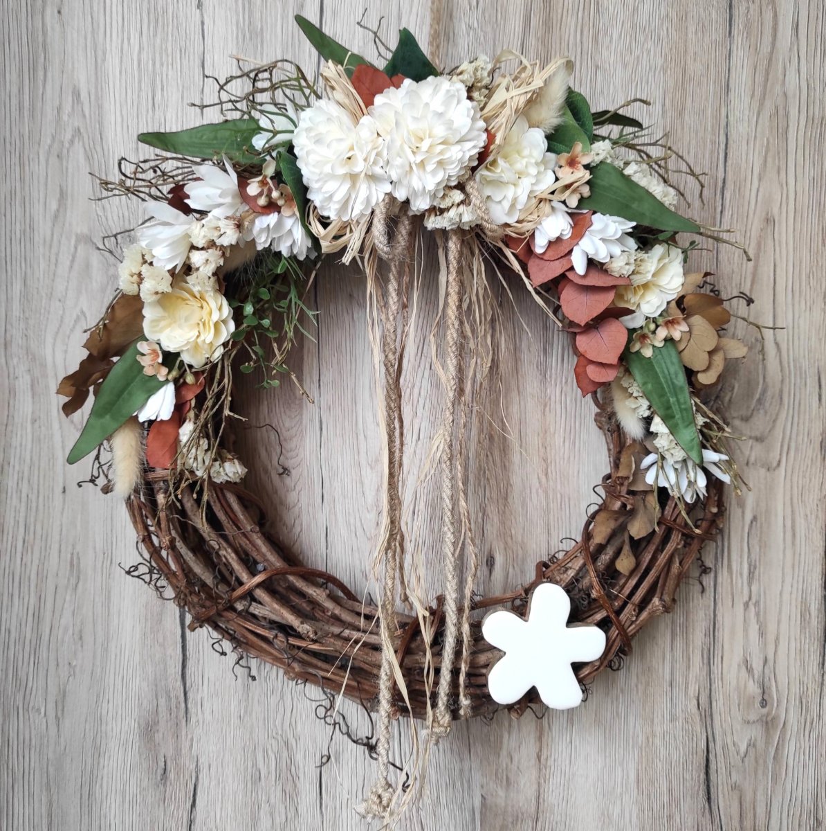 Celoroční proutěný věnec  