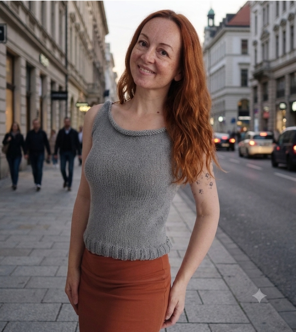 letní top na ramínka XS - M